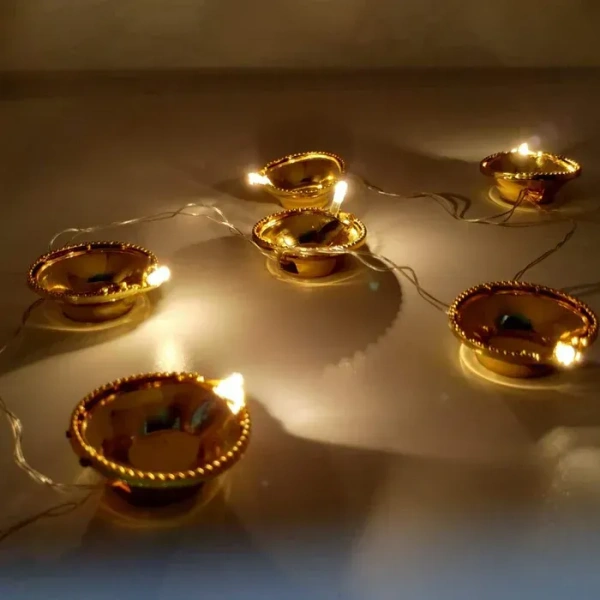 LED Diya Series Light, Fairy Lights for Diwali Decoration (16 Diya)
by DeoDap