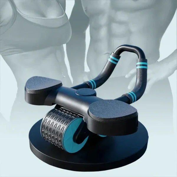 Abdominal Wheel Roller Widened Elbow Support Roller With Timer & Skipping Rope (1 Set)