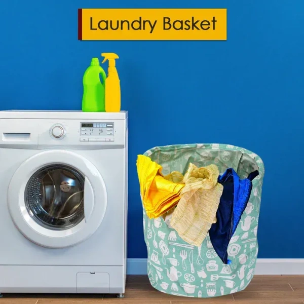 Durable And Collapsible Laundry Storage Bag With Handles Clothes & Toys Storage Foldable Laundry Bag For Dirty Clothes.