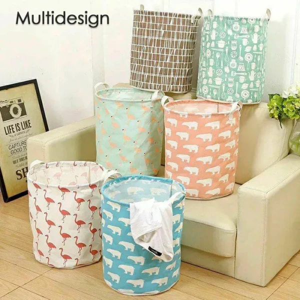 Durable And Collapsible Laundry Storage Bag With Handles Clothes & Toys Storage Foldable Laundry Bag For Dirty Clothes.