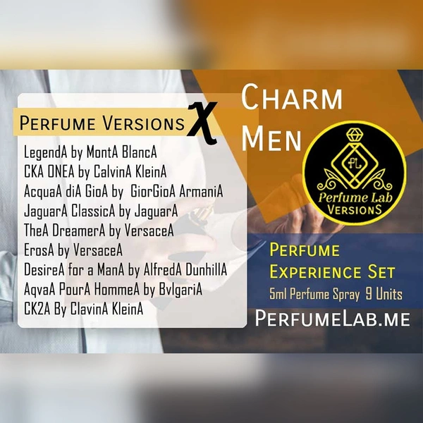 Charm Men - X Versions 5ml EDP Spray Set