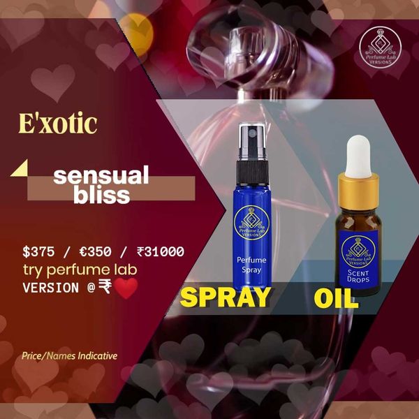 Pulse E'xotic - Sensual Bliss - 6ml Scent Drops and 8ml Spray