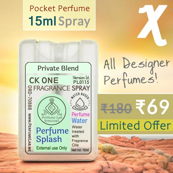 CK One Perfume Splash Pocket Spray - Version Id. PL0115