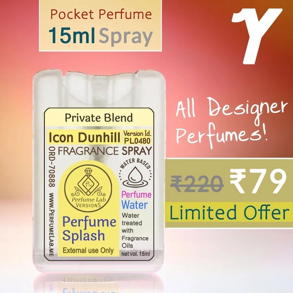 Icon Perfume Splash Pocket Spray - Version Id. PL0480