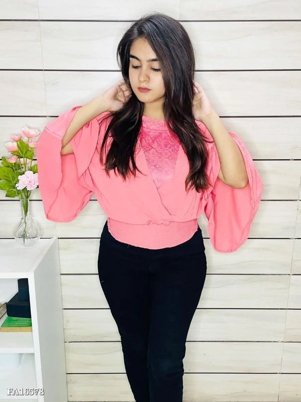 New Arrival Imported Top* - Free, Pink