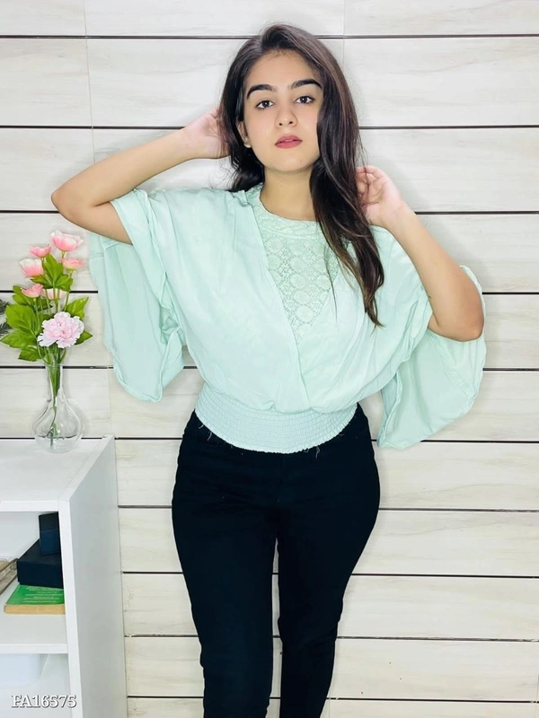 New Arrival Imported Top* - Free, Green