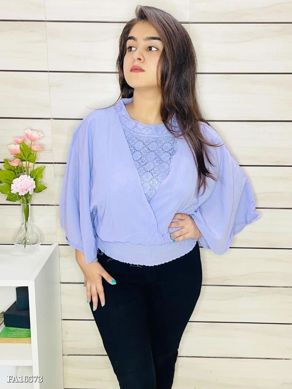 New Arrival Imported Top* - Free, Blue