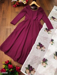 Part Wear Gown With Digital Print Dupatta  - M