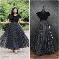 Organza Lahenga - Black, Free