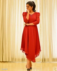 Diamond Cut Kurti* - M, Orange