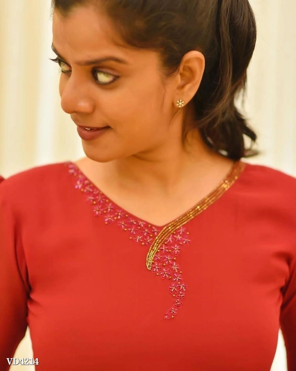 Diamond Cut Kurti* - L, Orange