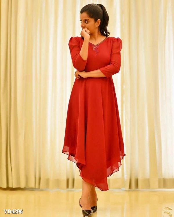 Diamond Cut Kurti* - XXL, Orange