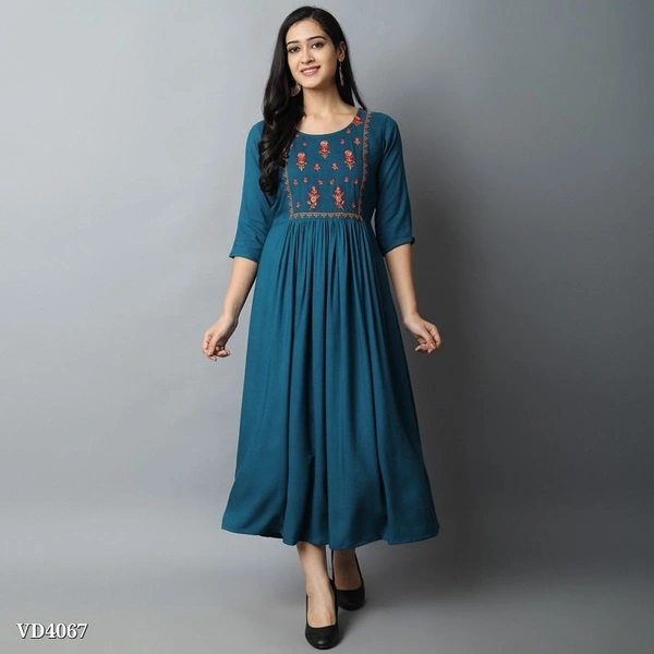 Embroidery Kurti* - XL, Blue 💙