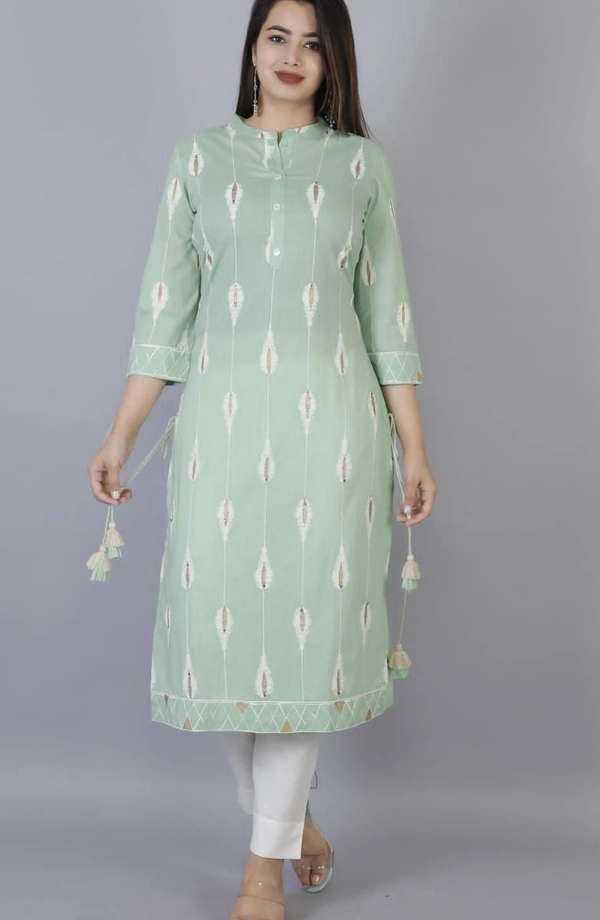 Beautiful Kurta And Pant  - M, Green