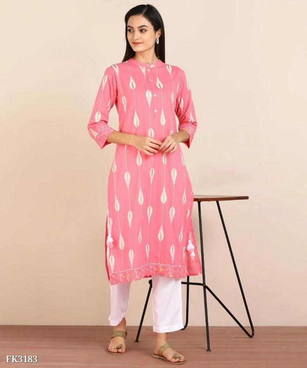 Beautiful Kurta And Pant  - L, Pink