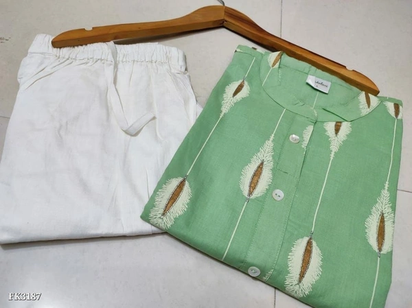 Beautiful Kurta And Pant  - XL, Green