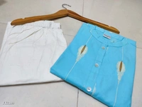 Beautiful Kurta And Pant  - XL, Blue