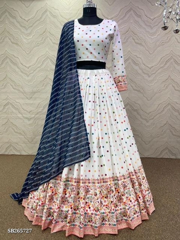 Stylish Designer Digital Printed Work Lehenga Choli With Dupatta* - Free