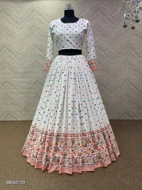 Stylish Designer Digital Printed Work Lehenga Choli With Dupatta* - Free