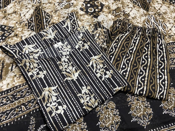 Strap Suits Set With Printed Dupatta and Pant Set*  - XL