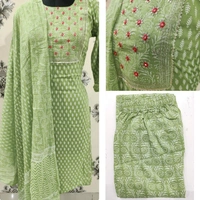 Premium Quality Beautiful Kurta Pant And Dupatta Set* - XXL