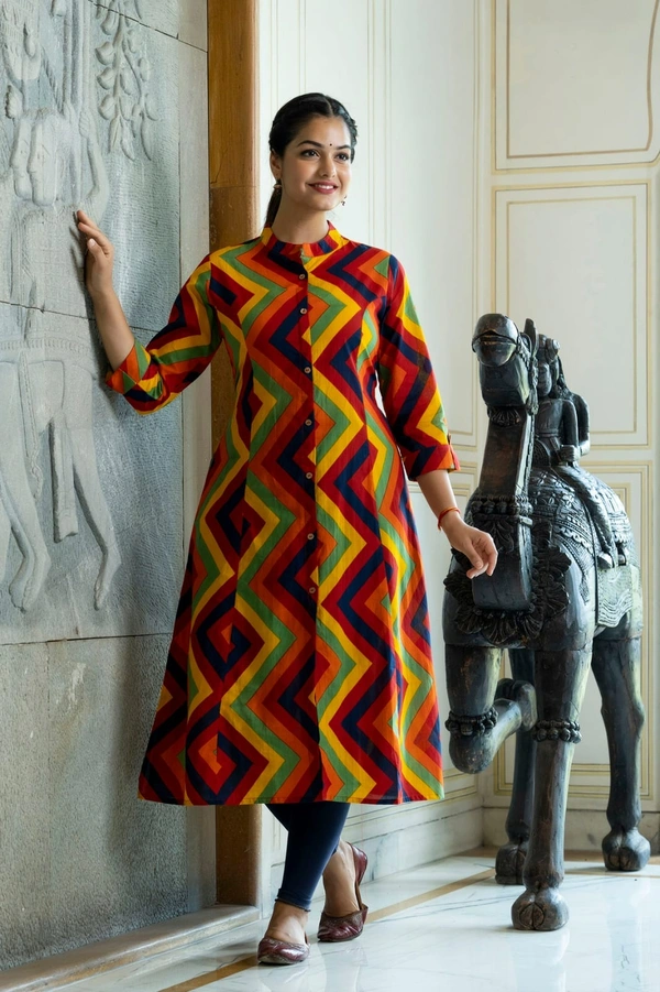 Priencess Cut Aline Kurta - M