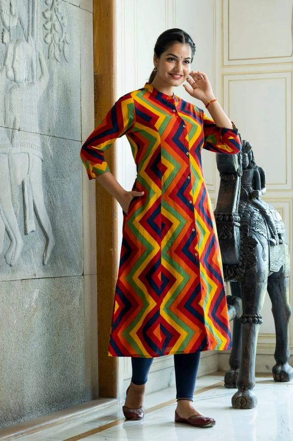 Priencess Cut Aline Kurta - M
