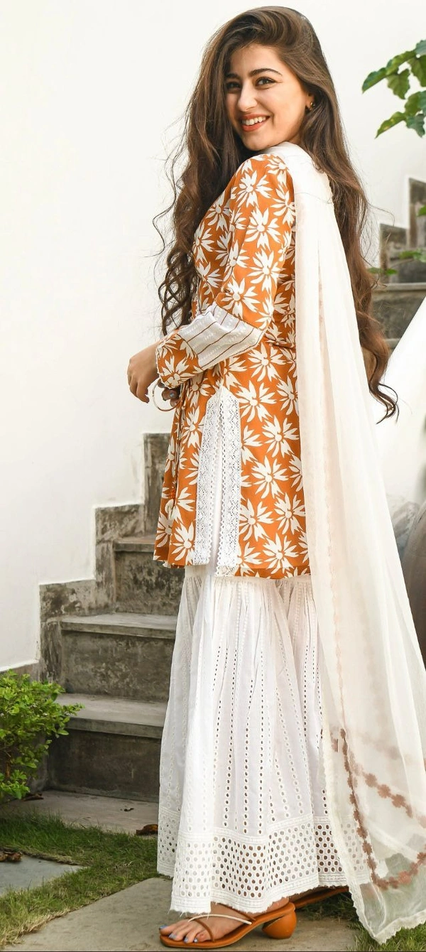Look gorgeous in zaina couture summer breathable cotton outfit - L