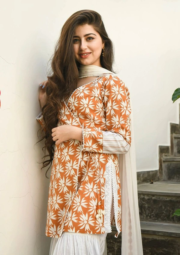 Look gorgeous in zaina couture summer breathable cotton outfit - L