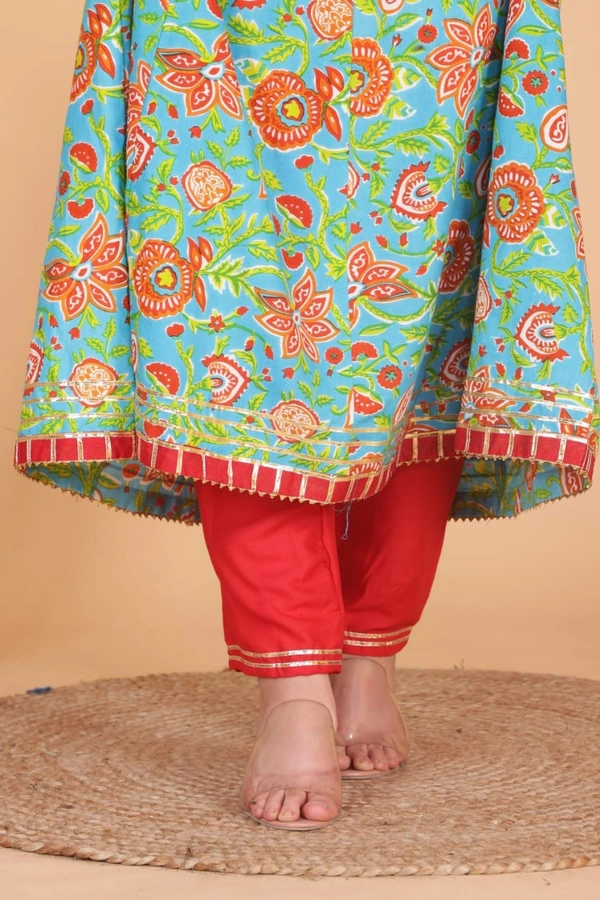 🌸Anarkali Gown with pent with Dupptta 🌸  - M