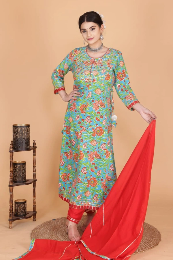 🌸Anarkali Gown with pent with Dupptta 🌸  - M