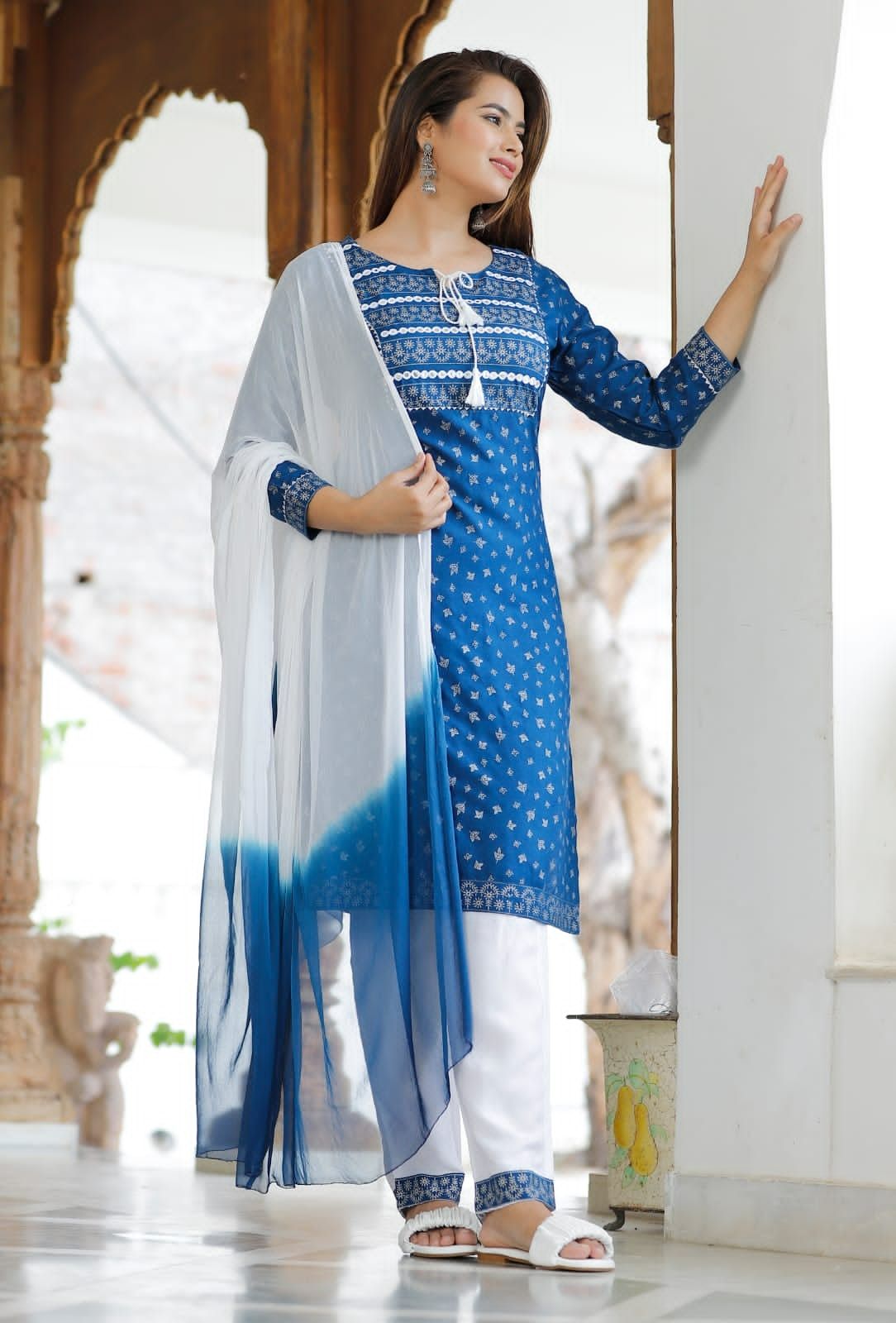 Alia Vol 2 Radhika Life Style Alia Cut Gown Kurti Pant with Dupatta  -✈Free➕COD🛒