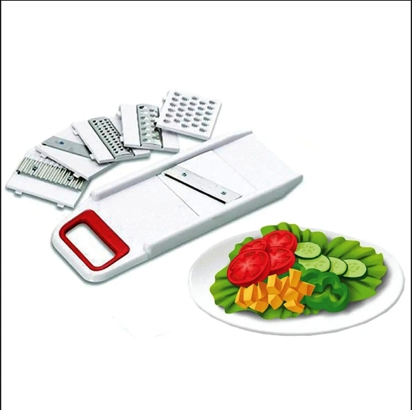 0141B 6IN1 SLICER MULTI PURPOSE VEGETABLE SLICER GRATER FOR KITCHEN USE