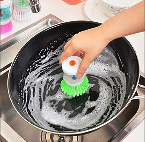 0159A CLEANING BRUSH WITH LIQUID SOAP DISPENSER