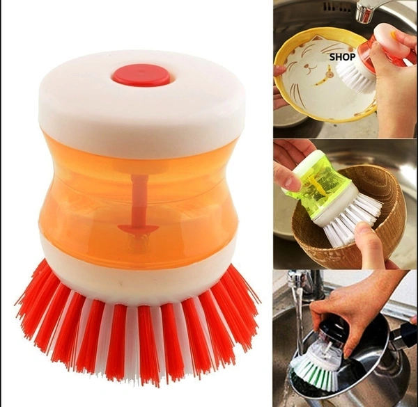 0159A CLEANING BRUSH WITH LIQUID SOAP DISPENSER