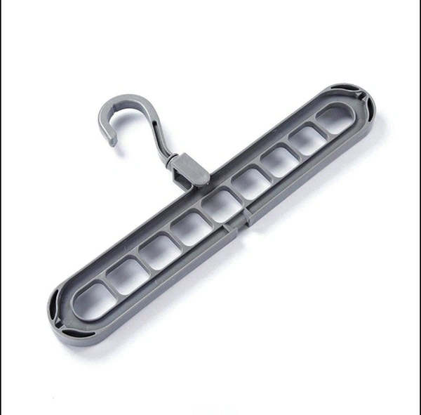 0238 9 HOLE PLASTIC HANGER HANGING HOOK INDOOR WARDROBE CLOTHES ORGANIZATION STORAGE BALCONY WINDOWSILL SUIT RACKS