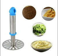 0586A STAINLESS STEEL POTATO MASHER, PAUBHAJI MASHER