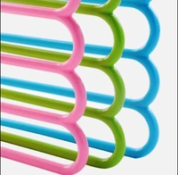 0587 5 IN 1 MULTIPURPOSE PLASTIC HANGER, ASSORTED (5-LAYER)