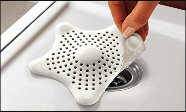 0829 SILICONE STAR SHAPED SINK FILTER BATHROOM HAIR CATCHER DRAIN STRAINERS FOR BASIN