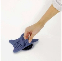 0829 SILICONE STAR SHAPED SINK FILTER BATHROOM HAIR CATCHER DRAIN STRAINERS FOR BASIN