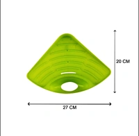 0861H CORNER SINK STRAINER FOR DRAINING KITCHEN WASTE IN SINKS AND WASH BASINS.