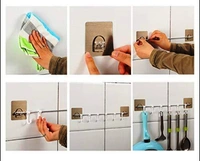 1354 PLASTIC STICKER SELF ADHESIVE MULTIPURPOSE HANGER HOOKS