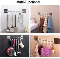 1354 PLASTIC STICKER SELF ADHESIVE MULTIPURPOSE HANGER HOOKS