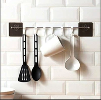 1354 PLASTIC STICKER SELF ADHESIVE MULTIPURPOSE HANGER HOOKS