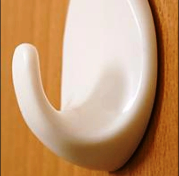 1544 SELF ADHESIVE PLASTIC WALL HOOK SET FOR HOME KITCHEN AND OTHER PLACES (PACK OF 9)