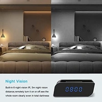 WiFi Spy Camera Clock | Hidden Camera | Night Vision with Audio and Video Security Camera