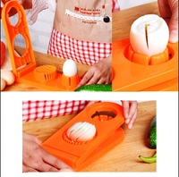 2006 2 IN 1 DOUBLE CUT BOILED EGG CUTTER WITH STAINLESS STEEL WIRE FOR EASY SLICING OF BOILED EGGS