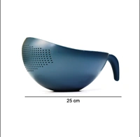 2014 PLASTIC RICE BOWL/FOOD STRAINER THICK DRAIN BASKET WITH HANDLE FOR RICE, VEGETABLE & FRUIT. (1PC)