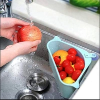 2119 TRIANGULAR MULTI FUNCTIONAL DRAINER SHELF SINK STORAGE HOLDER