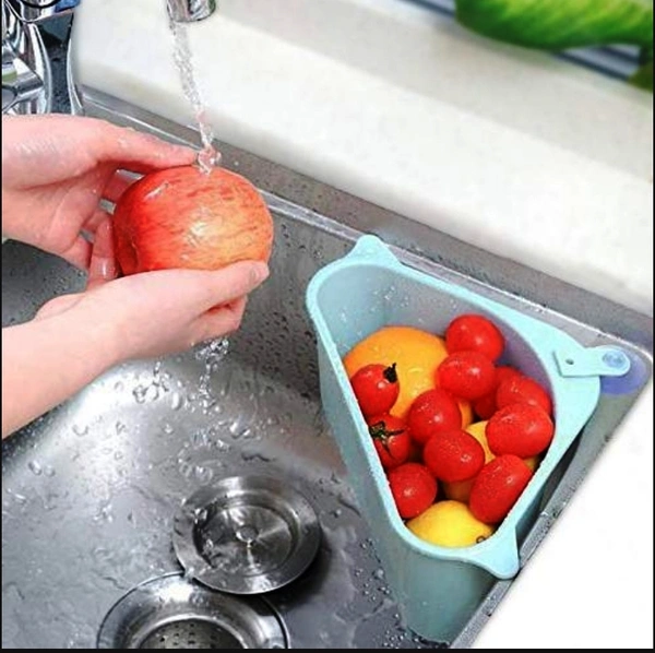 2119 TRIANGULAR MULTI FUNCTIONAL DRAINER SHELF SINK STORAGE HOLDER
